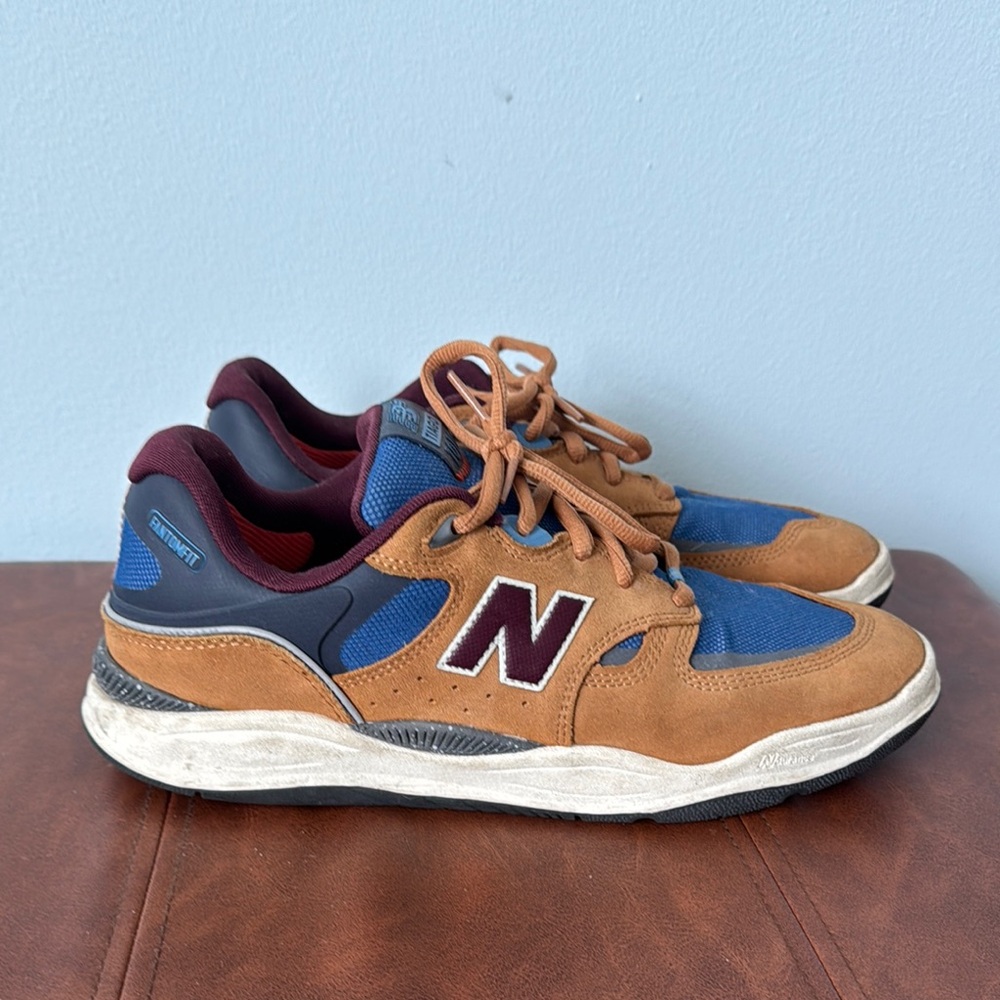 New Balance Brown and Blue Sneakers